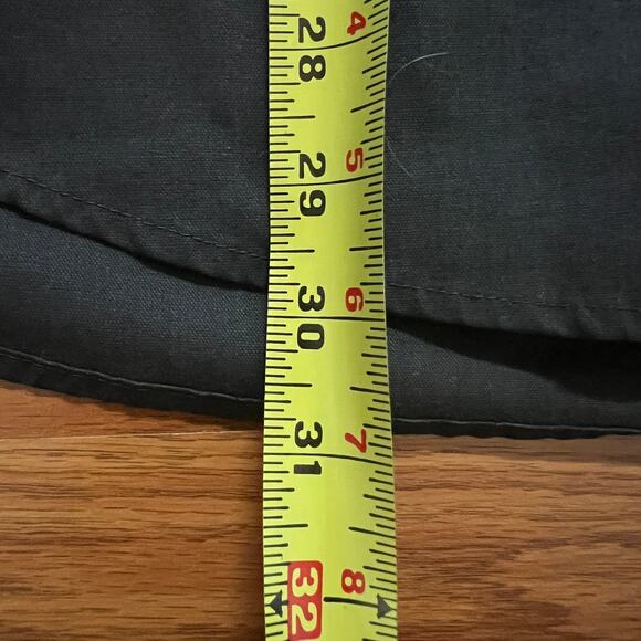 Vintage Burger King Employee Work Shirt Black Button Up Pocket Short Sleeve - Picture 6 of 6